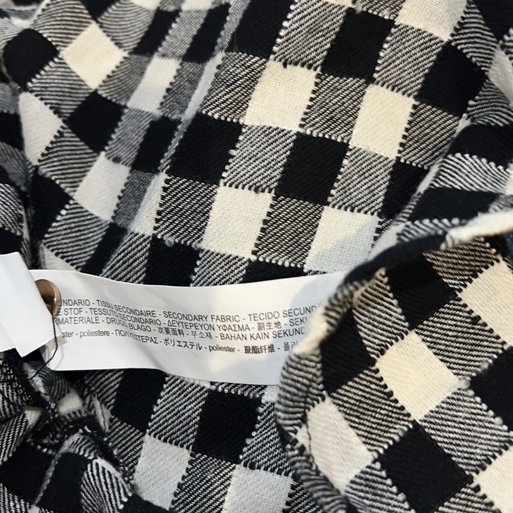 Zara Basic Collection Gingham Plaid Ruffle Bottom… - image 8